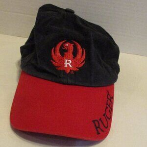 Ruger Handgun Men Adjustable Back Red Black White Outdoors Travel Beach Hat